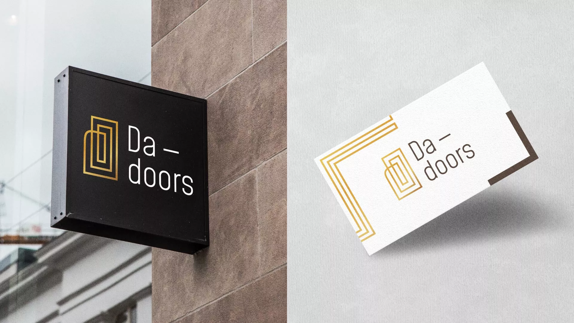 Разработка логотипа для компании «DA-DOORS» в Вольске